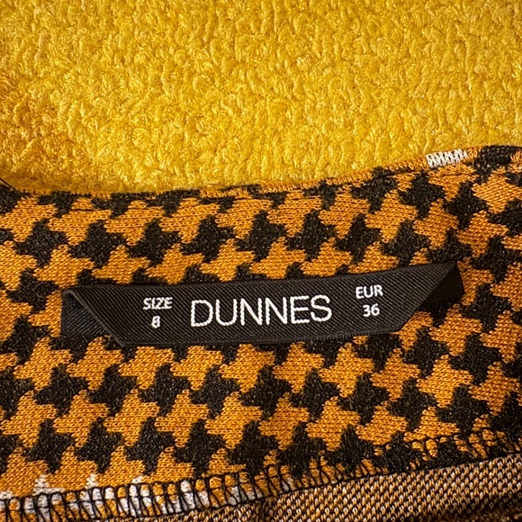 Stylish Yellow Houndstooth Women's Skirt - Picture 6 of 6